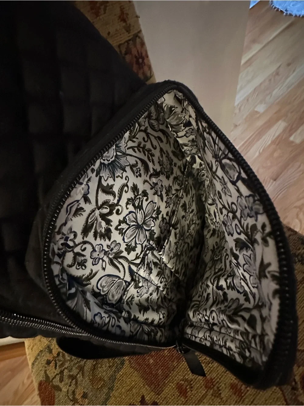 Vera Bradley Quilted Sling Bag - Black